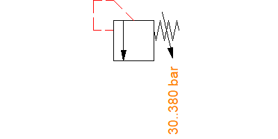 Secondary valve LS B: pressure relief